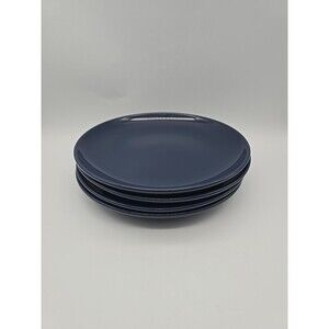 Project 62 Avesta Dark Blue Dinner Plates set of 4 Stoneware Plates